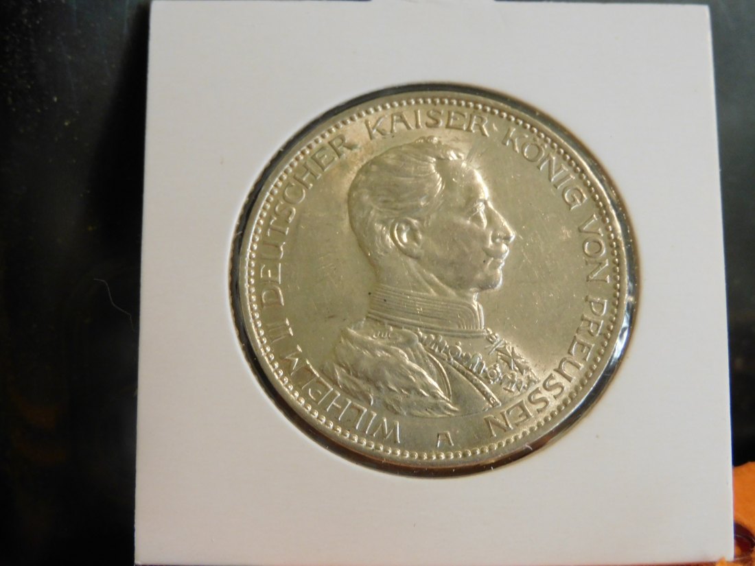 GERMANY 3 MARK 1914 PRUSSIA.GRADE-PLEASE SEE PHOTOS.