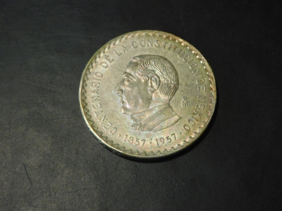 MEXICO 10 PESOS 1957.GRADE-PLEASE SEE PHOTOS.