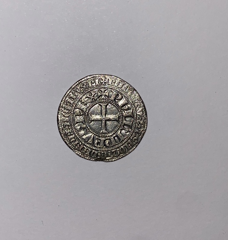 Französische Königliche Münzen GROS TOURNOIS LOUIS IX SAINT LOUIS 1226-1270 NON DATÉ MÉTAL ARGENT 12
