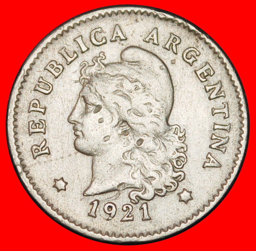  Ⰶ DAVIDSTERNE (1896-1942)★ ARGENTINIEN ★ 10 CENTAVO 1921! ★OHNE VORBEHALT   