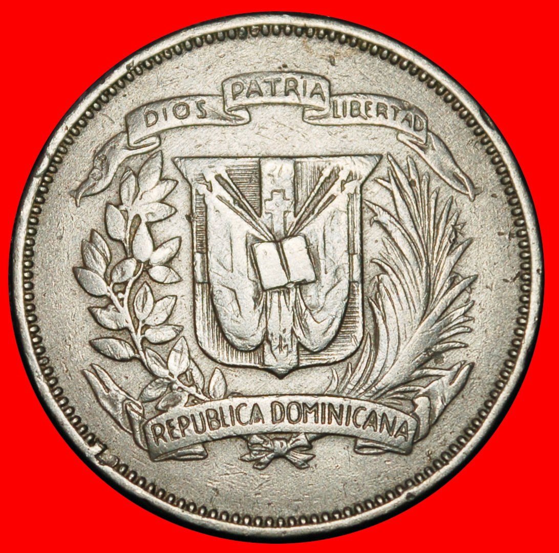 Ⰶ GREAT BRITAIN (1967-1974): DOMINICAN REPUBLIC ★ 25 CENTAVOS 1967!  LOW START ★ NO RESERVE!   