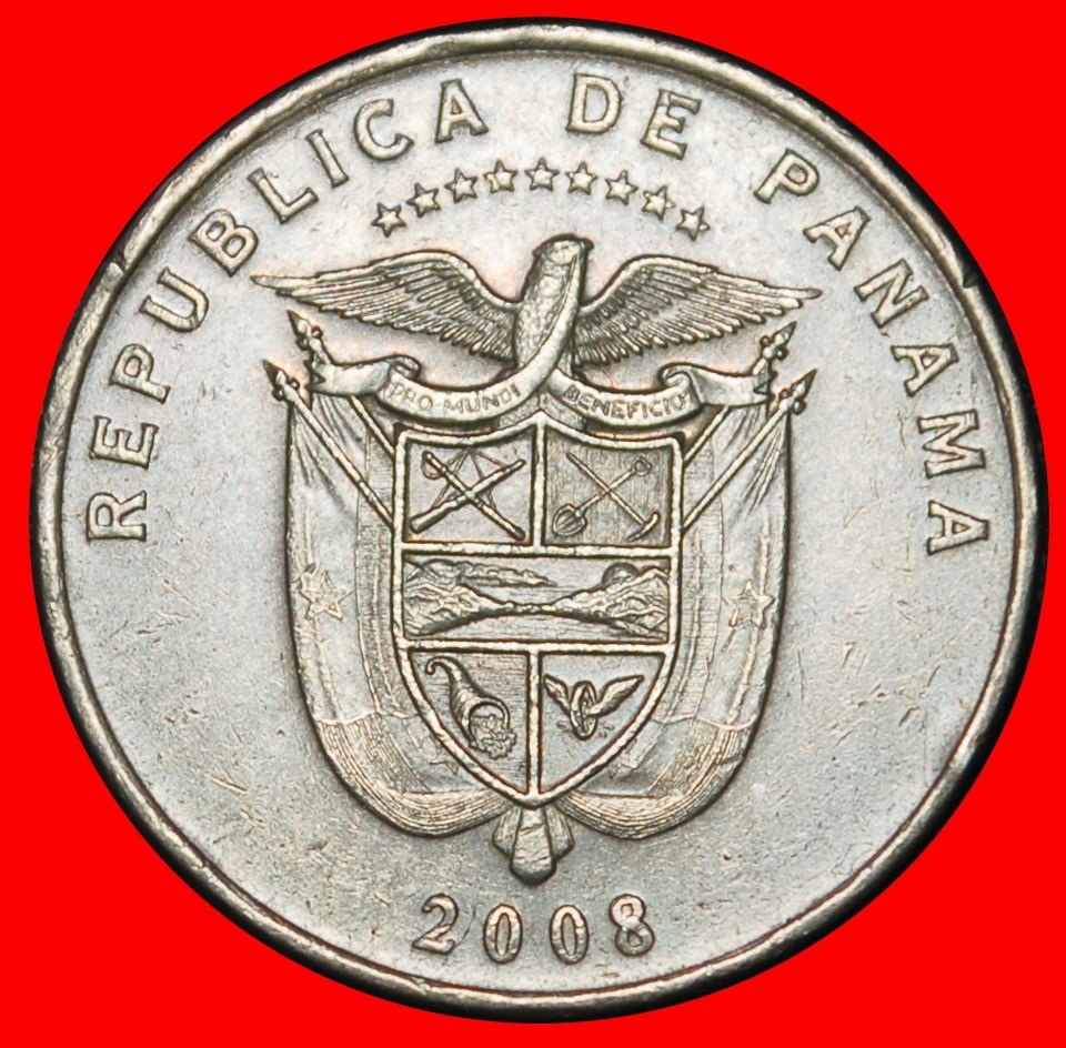  Ⰶ GROSSBRITANNIEN (2001-2019): PANAMA ★ 5 CENTESIMO 2008! 9 GOLDENE STERNE! USA GELD!★OHNE VORBEHALT   