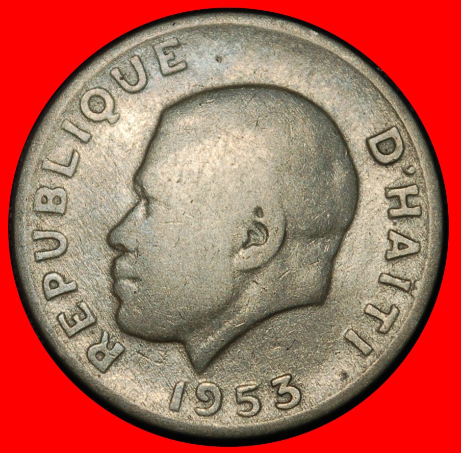 * USA: HAITI ★ 5 CENTIMES 1953! MAGLOIRE (1907-2001)! UNCOMMON!★LOW START ★ NO RESERVE!