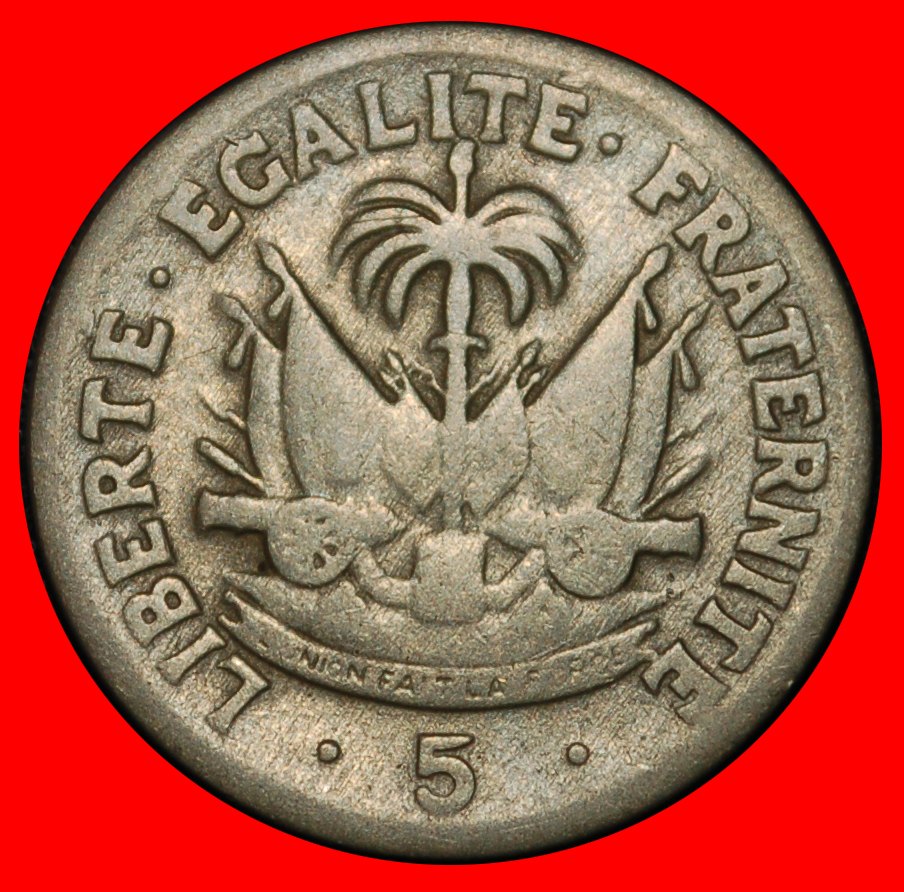  * USA: HAITI ★ 5 CENTIMES 1953! MAGLOIRE (1907-2001)! UNCOMMON!★LOW START ★ NO RESERVE!   