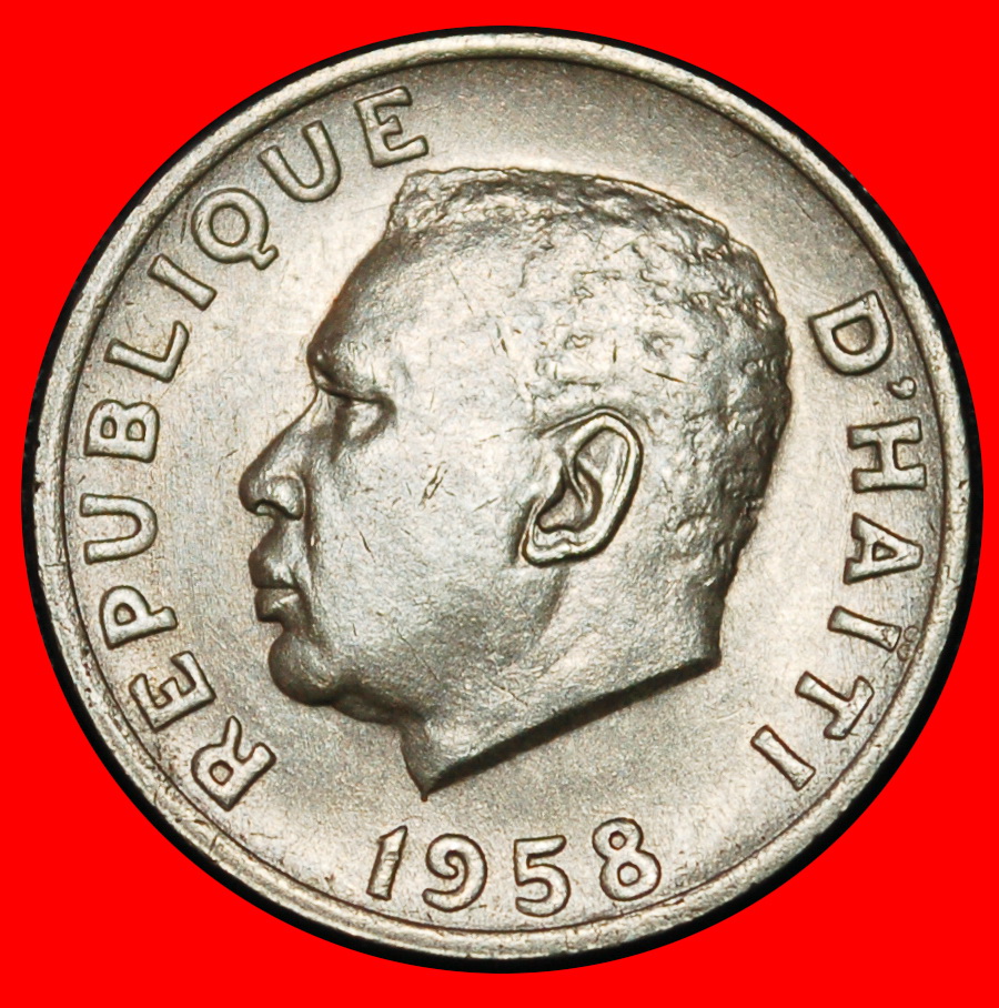  * USA (1958-1970): HAITI ★ 5 CENTIMES 1958! DUVALIER (1907-1971)! ★LOW START ★ NO RESERVE!   