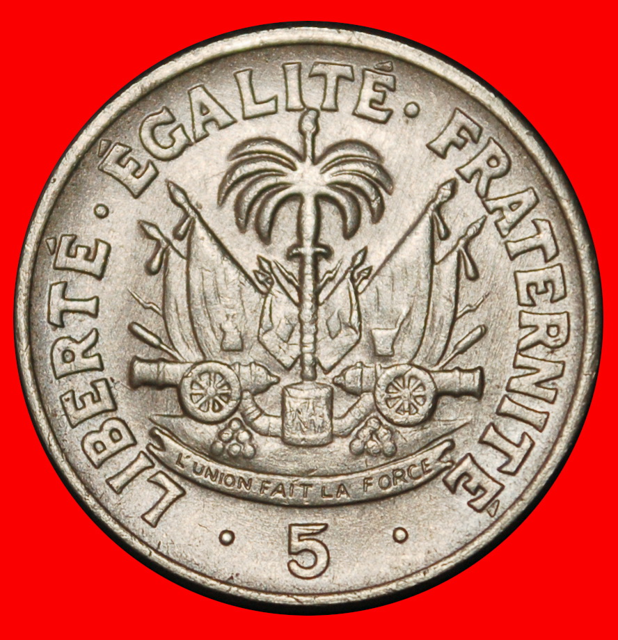  * USA (1958-1970): HAITI ★ 5 CENTIMES 1958! DUVALIER (1907-1971)! ★LOW START ★ NO RESERVE!   