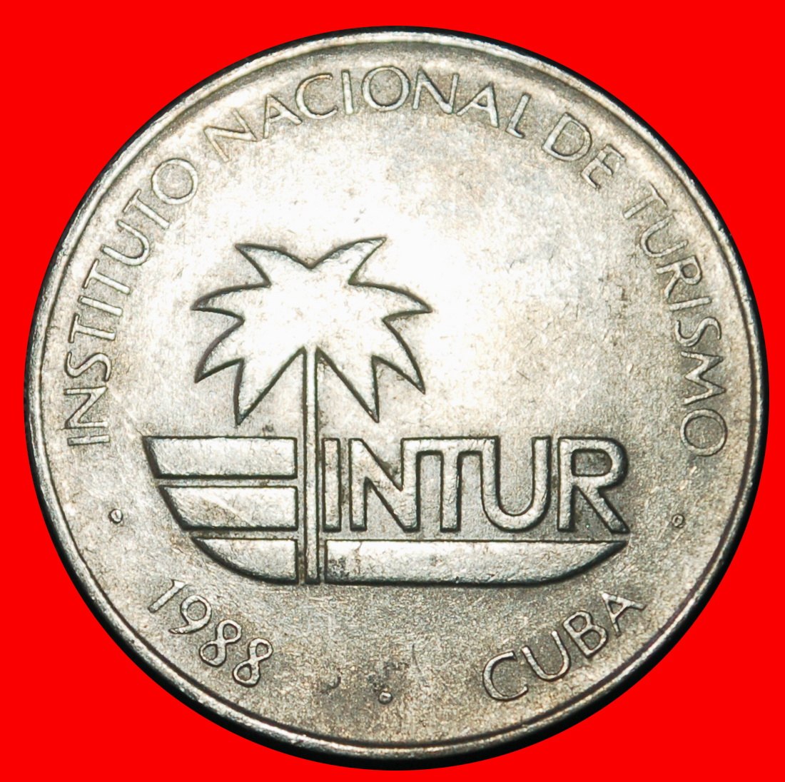 Ⰶ PALMTREE: CUBA ★ 25 CENTAVOS 1988 INTUR! ★LOW START ★ NO RESERVE!
