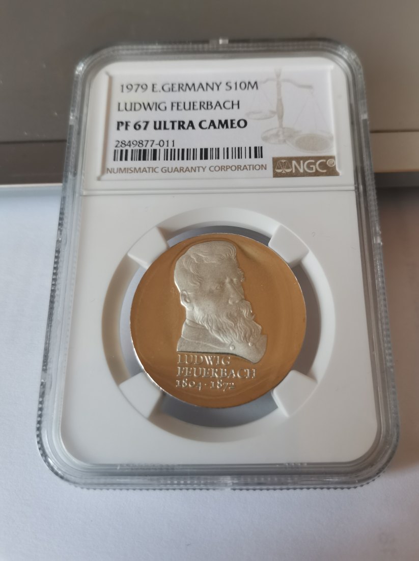 10 Mark DDR Ludwig Feuerbach 1979 NGC PF67