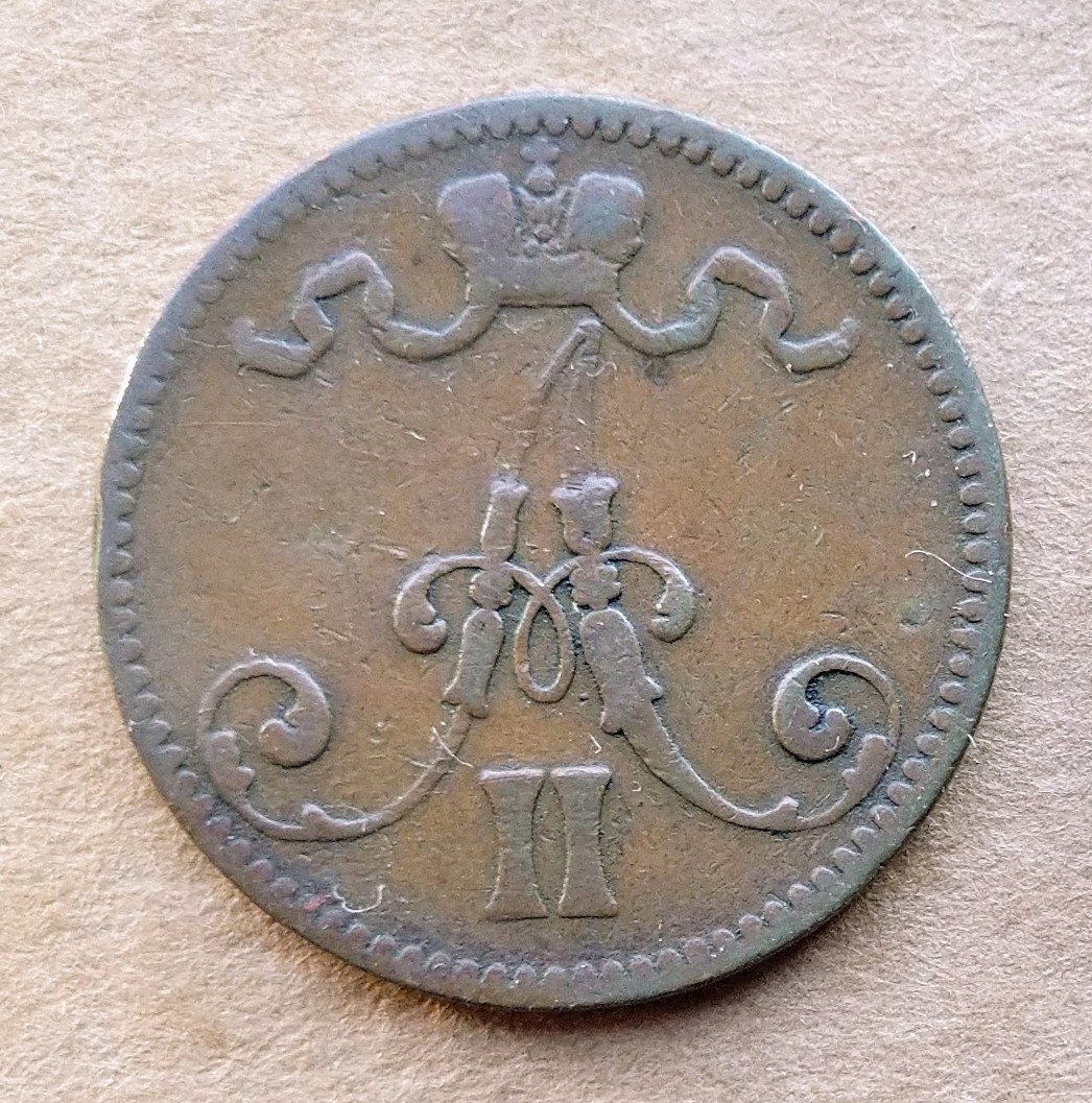  Finnland 5 Pennia 1866 AII   