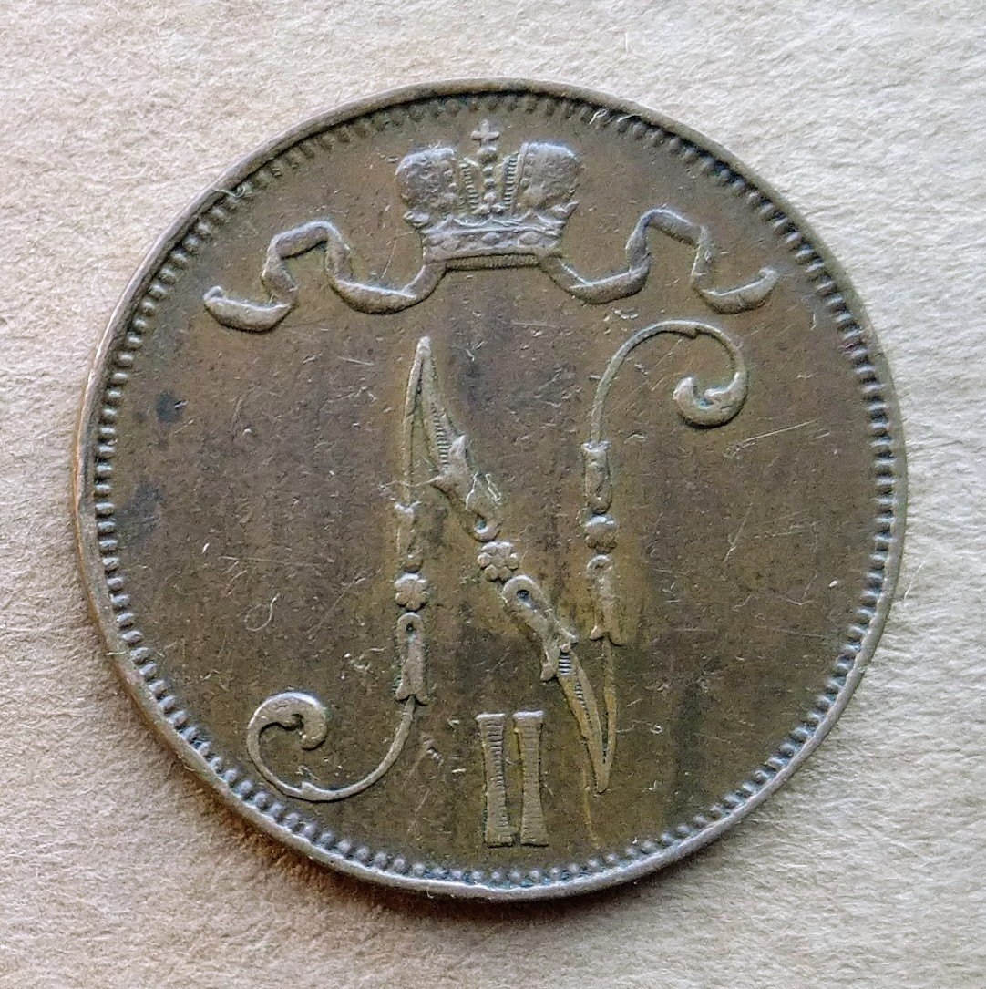  Finnland 5 Pennia 1901 NII   
