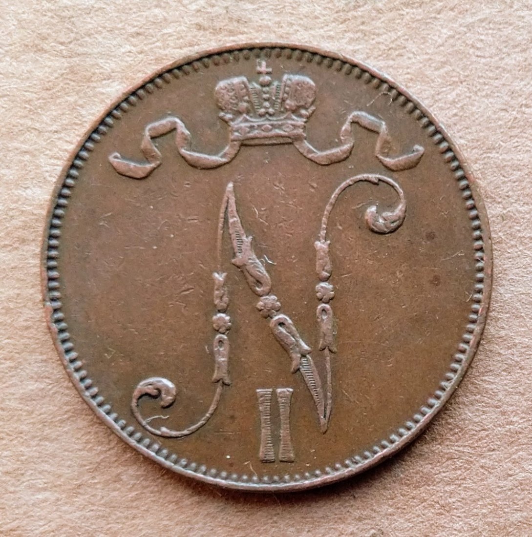  Finnland 5 Pennia 1913 NII   