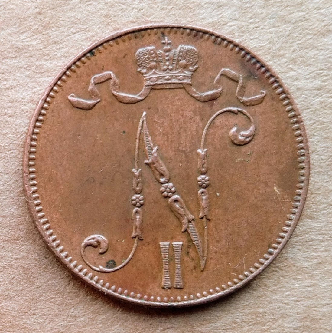  Finnland 5 Pennia 1915 NII   