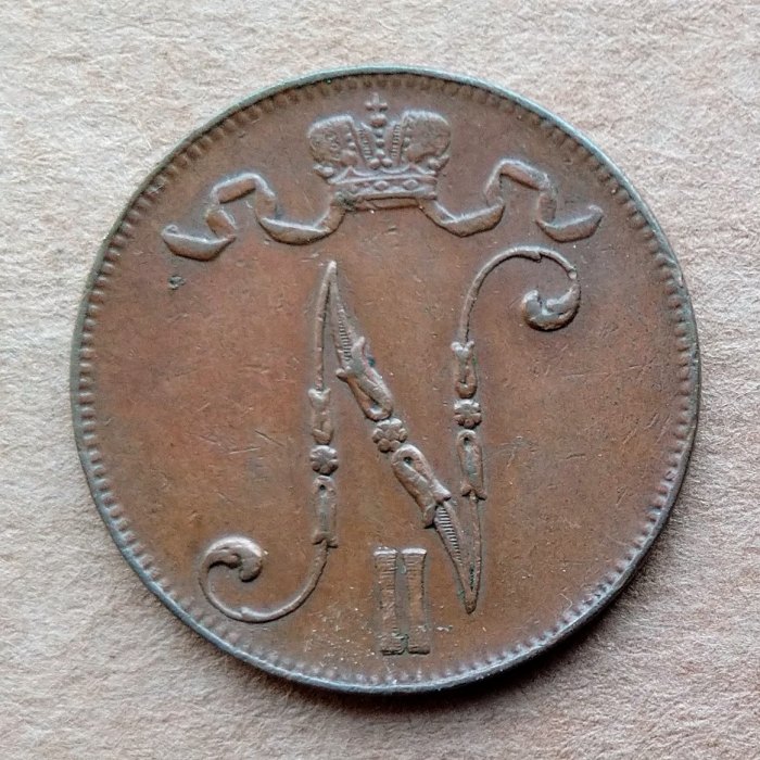  Finnland 5 Pennia 1916 NII   
