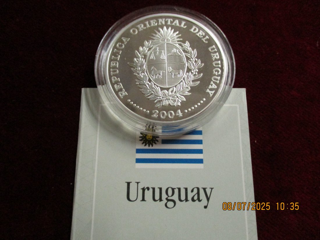  Münze Uruguay 1000 Uruguayan Peso 2006 FIFA World Cup Germany ca. 26,8g /5   