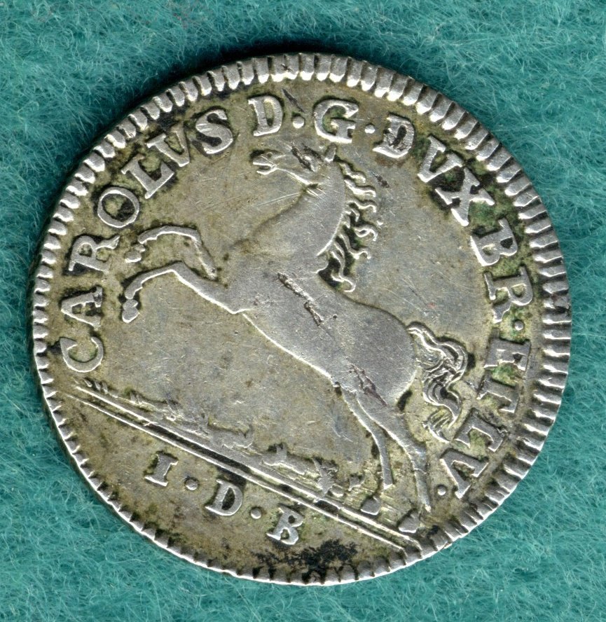  Braunschweig-Wolfenbüttel - Karl I. (1735-1780) - 1/6 Thaler 1773   