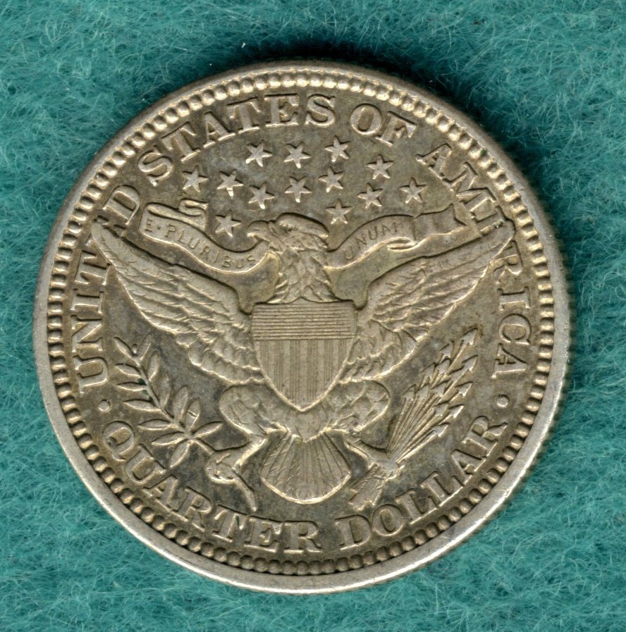  USA - 1/4 Dollar 1914 - Barber Type   