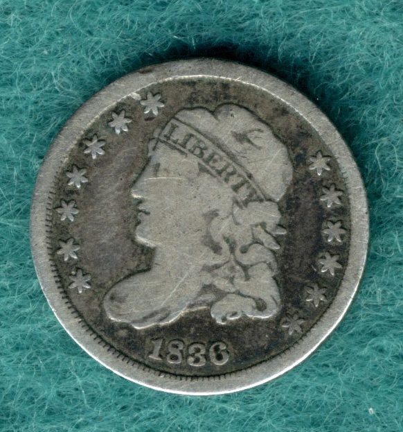 USA - 1/2 Dime 1836 - Liberty Cap   