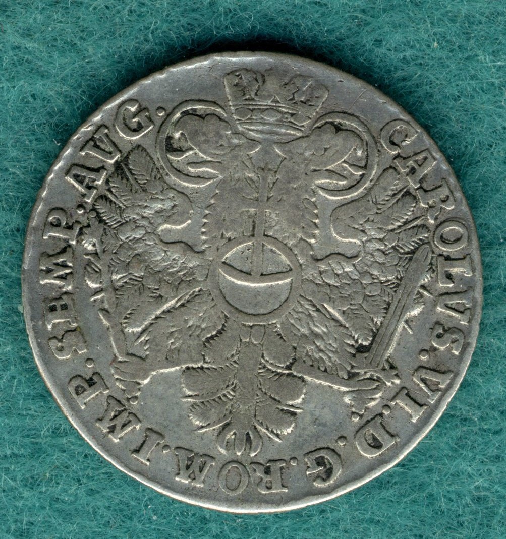  Hamburg - 8 Schilling 1728 - Titelumschrift Karl VI.   