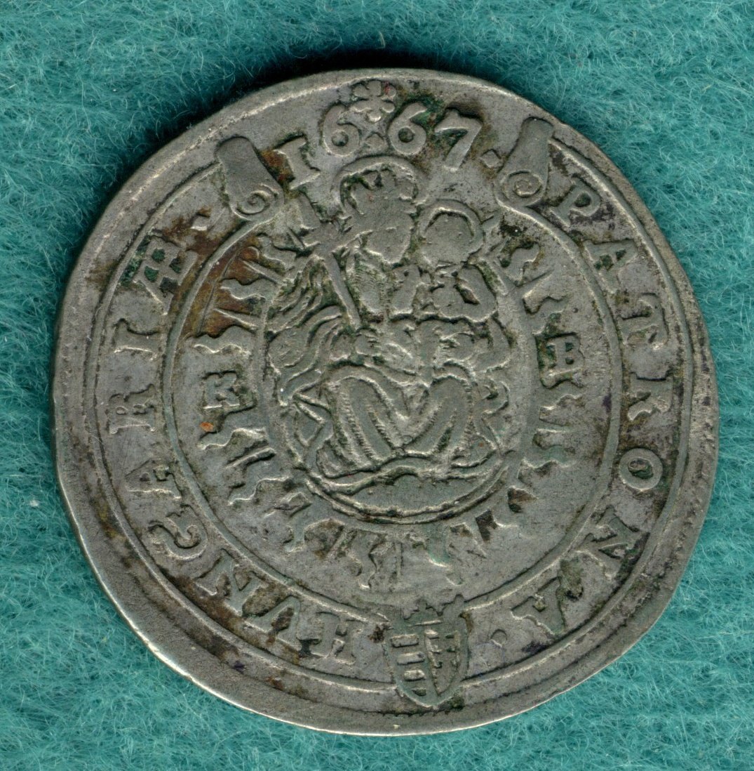  Ungarn - Leopold I. (1657-1705) - 15 Krajczar 1667   