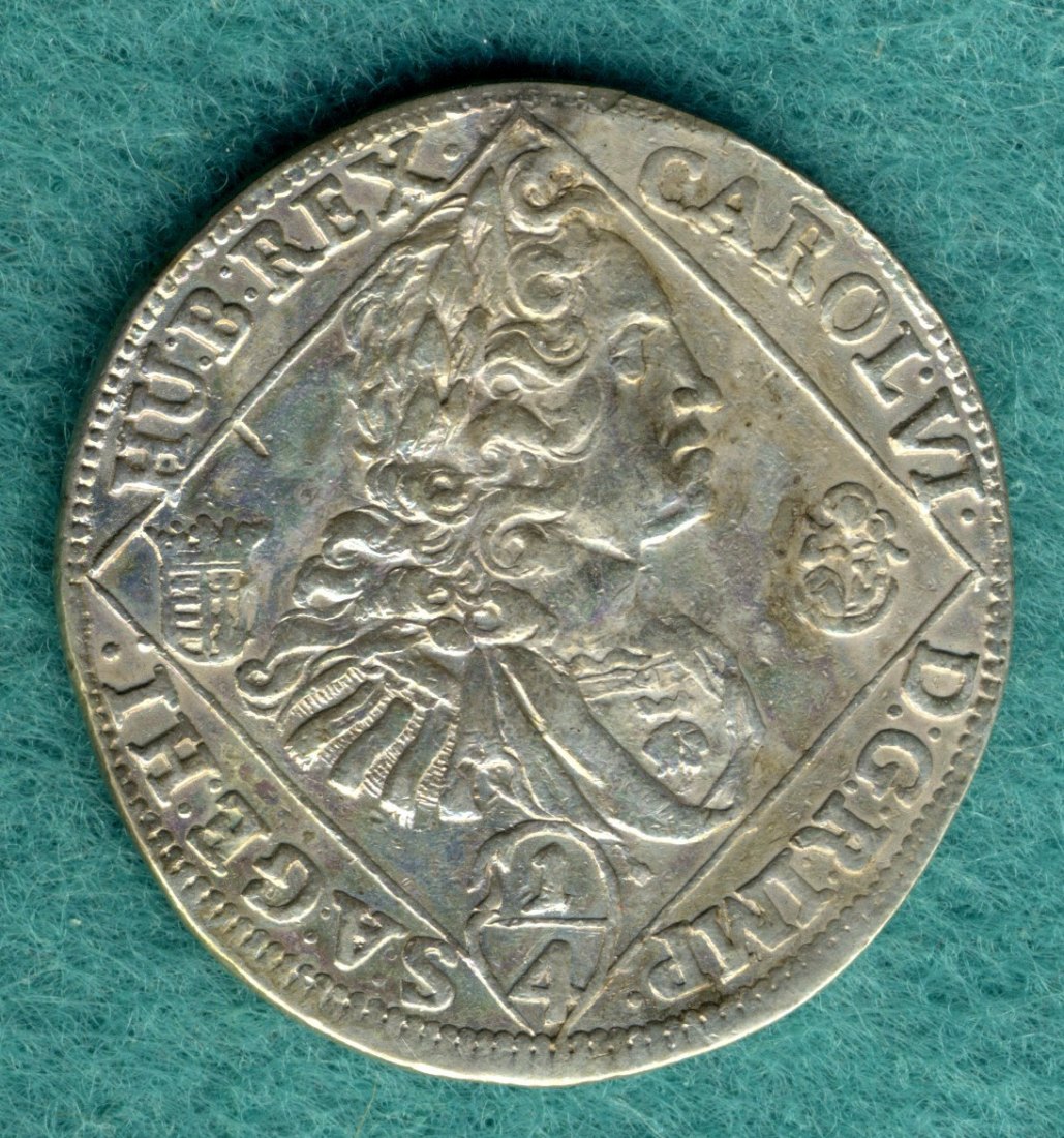  Ungarn - Karl IV. (1711-1740) - 1/4 Thaler 1736   