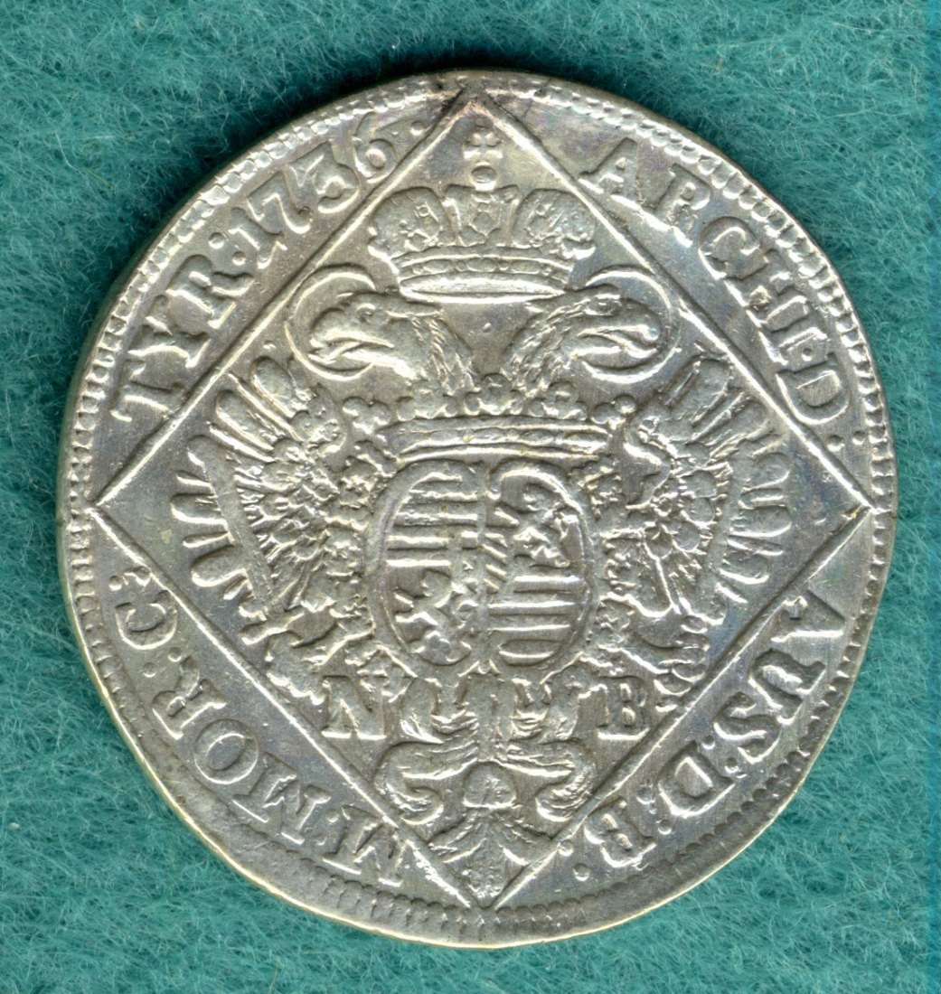  Ungarn - Karl IV. (1711-1740) - 1/4 Thaler 1736   