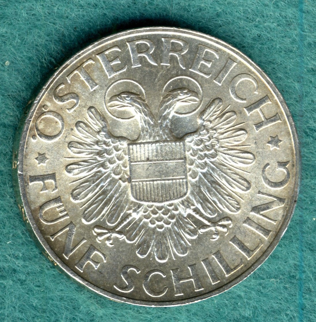  Österreich - 5 Schilling 1934 - Madonna von Mariazell - Silber   