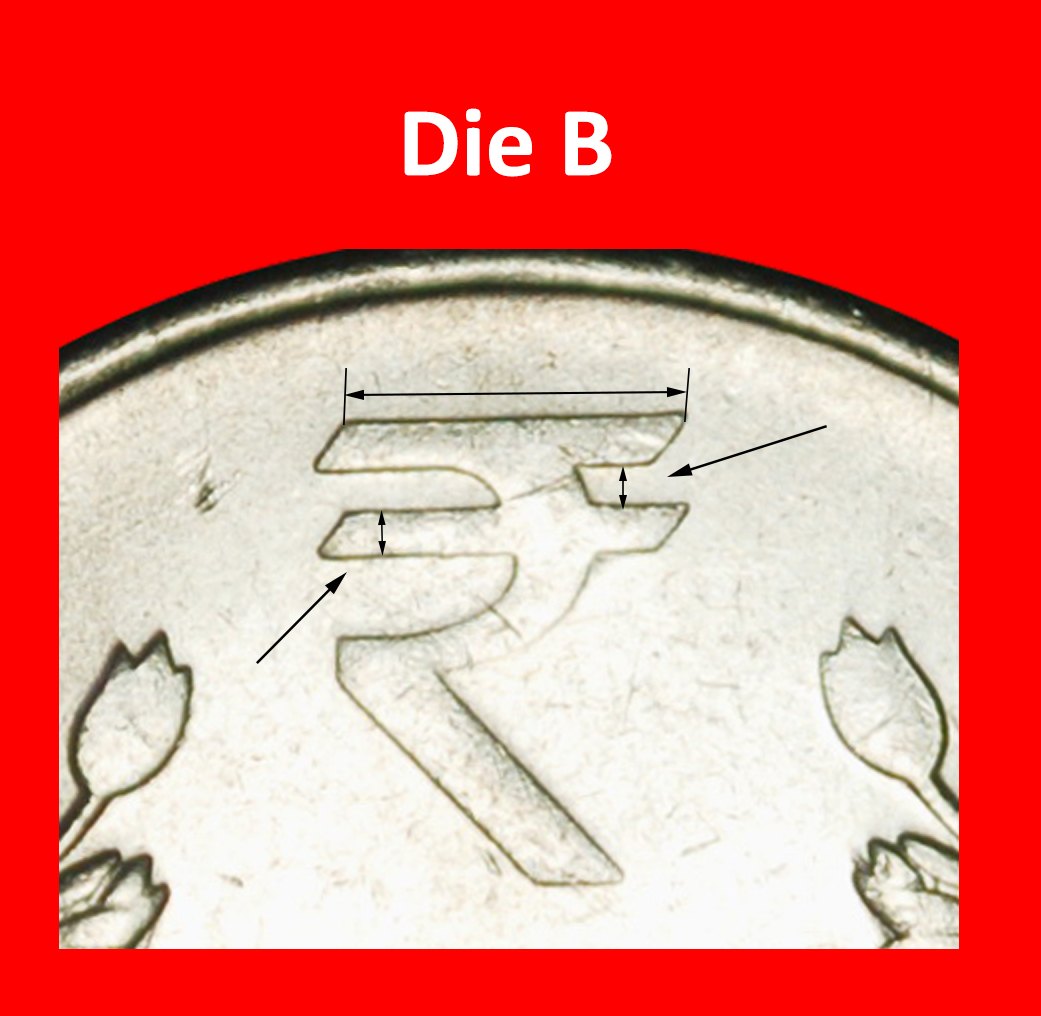 Ⰶ CORRUPTION RUPEE SYMBOL (2011-2019): INDIA★ 1 RUPEE 2015 DIAMOND★PUBLISHED★LOW START ★ NO RESERVE!