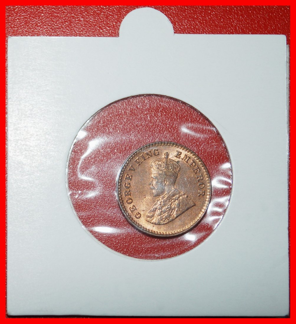  Ⰶ ELEPHANT (1912-1936): INDIA ★ 1/12 ANNA 1921! GEORGE V (1911-1936) UNC ★LOW START ★ NO RESERVE!   