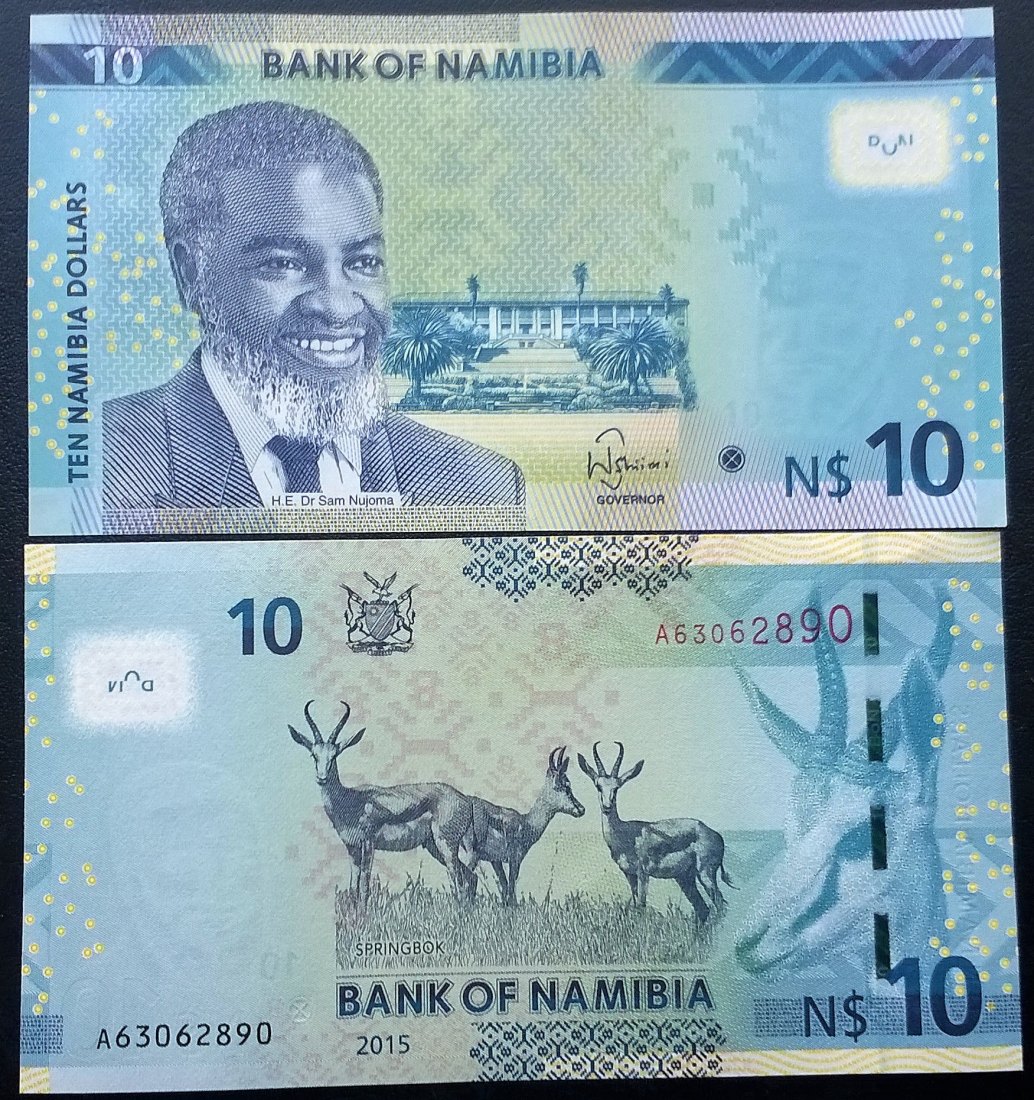  Namibia 10 Dollars 2015 UNC   