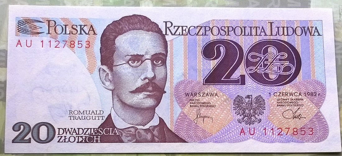 Poland 20 Zlotych 1982 UNC