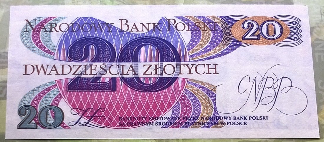  Poland 20 Zlotych 1982 UNC   