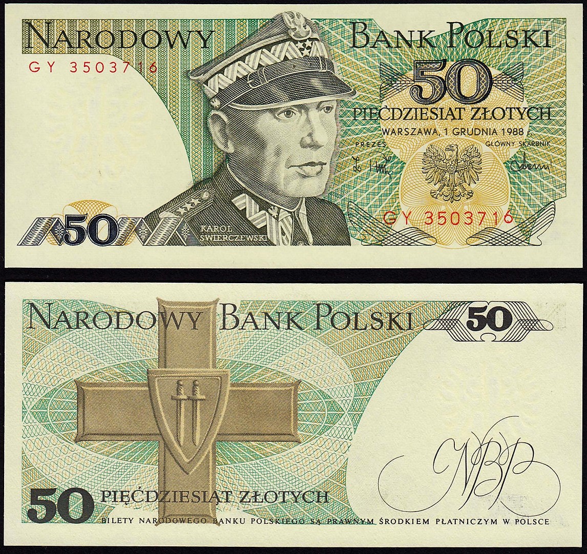  Poland 50 Zlotych 1988 UNC   