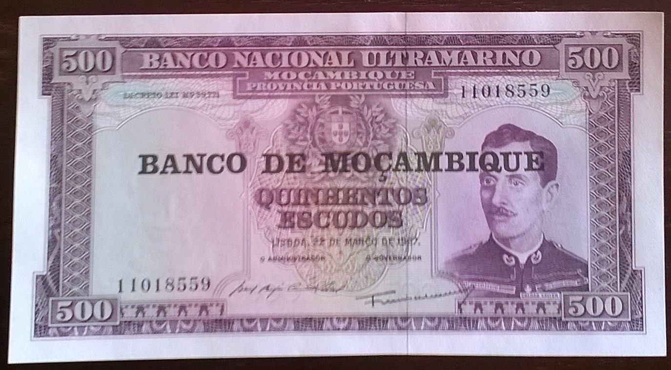 Mocambique 500 Escudos 1967 UNC