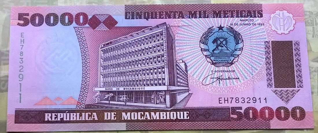 Mocambique 50.000 Meticais 1993 UNC