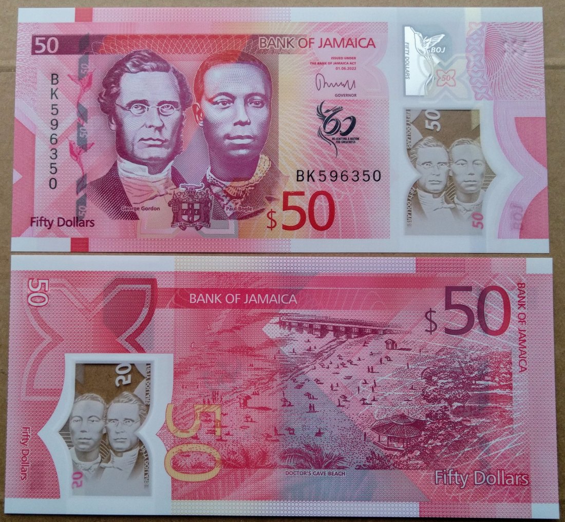  Jamaika 50 Dollar 2022 UNC   