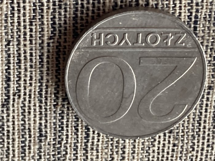 Münze Umlaufmünze Polen 20 Zloty 1990