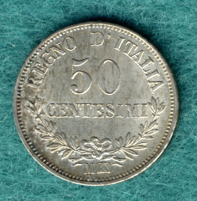  Italien - Vittorio Emanuele II. (1861-1878) - 50 Centesimi 1863 MBN - top !   
