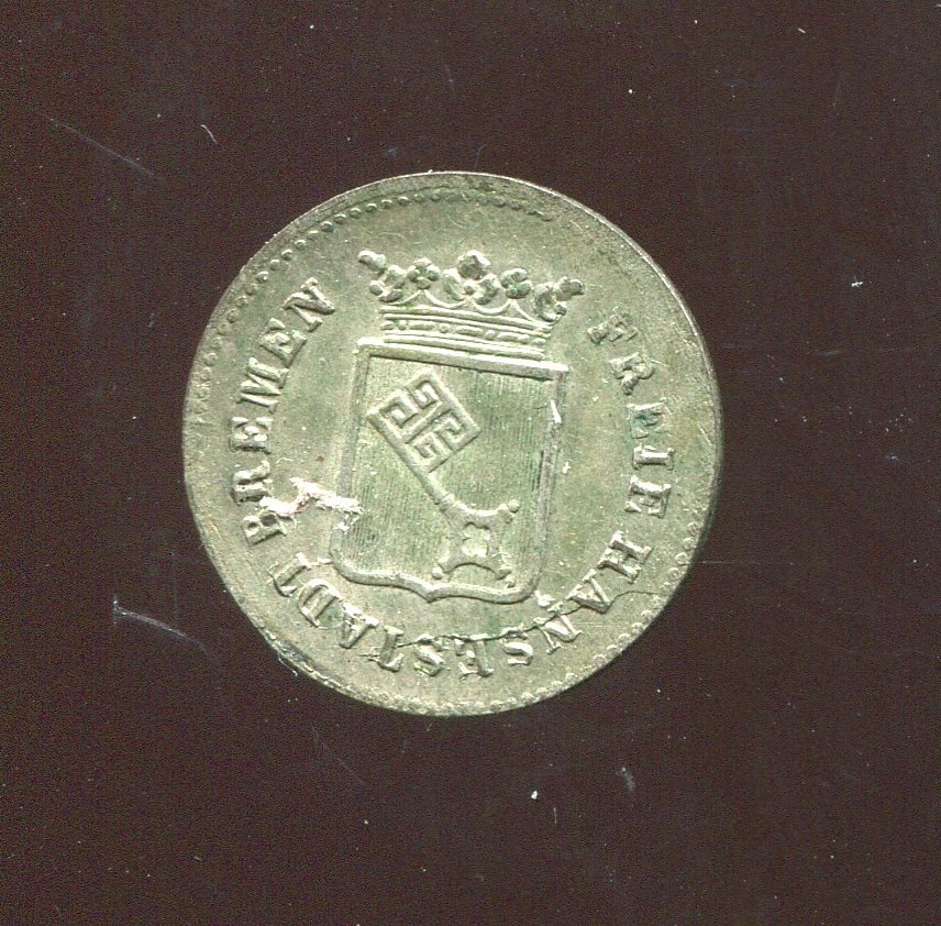  Stadt Bremen 1 Groten Münze von 1840   