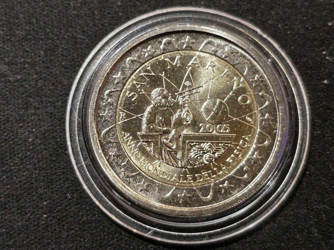  San Marino 2 Euro 2005 - Jahr der Physik STG   