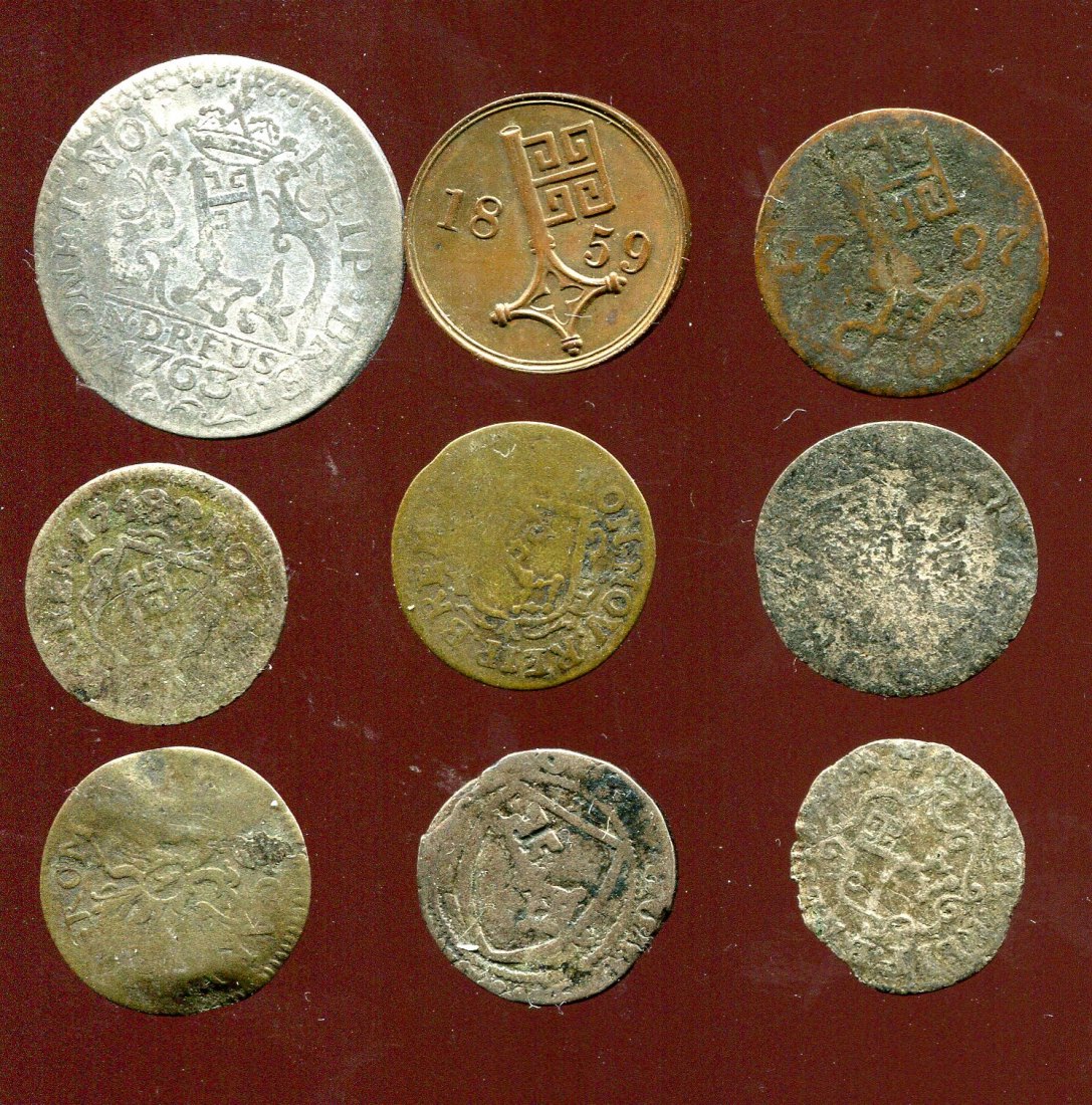  9 sehr alte Münzen aus Bremen   