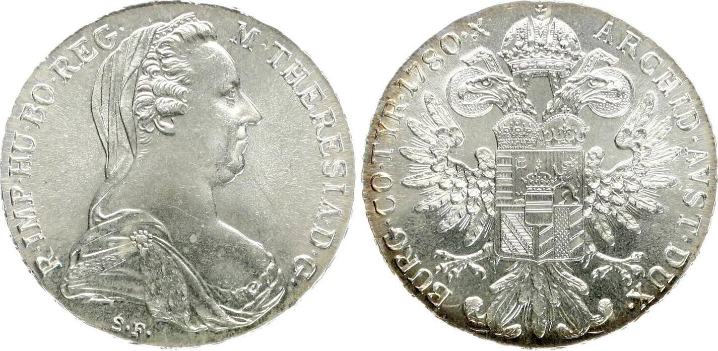  Österreich 1 Taler 1780 Neuprägung eine Maria-Theresia Talers, siehe unten   