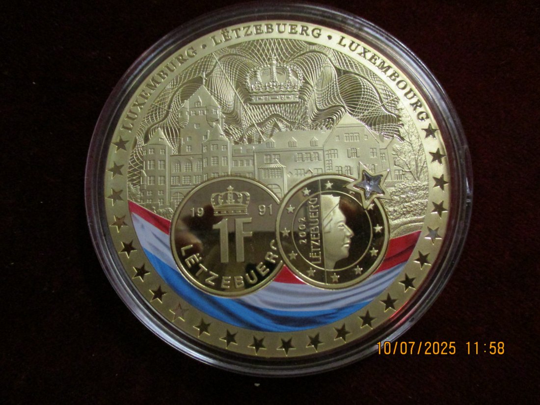  Medaille Einheit in Vielfalt Luxemburg 110g   