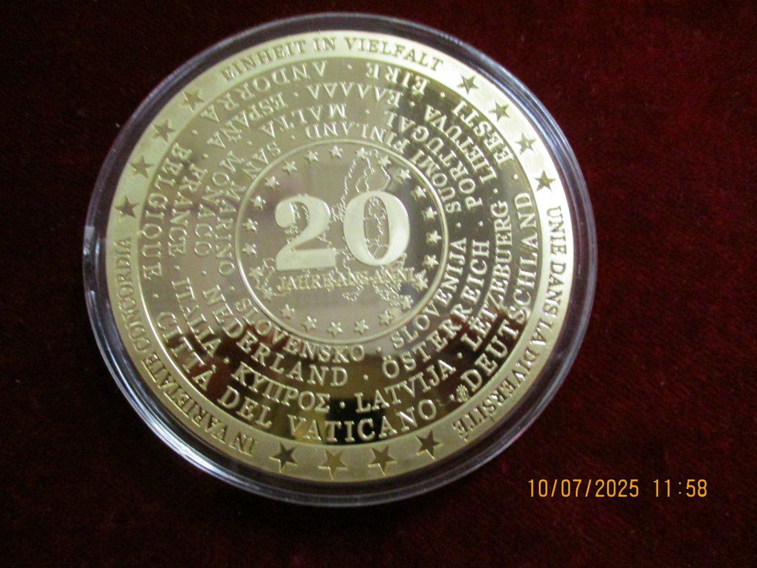  Medaille Einheit in Vielfalt Luxemburg 110g   