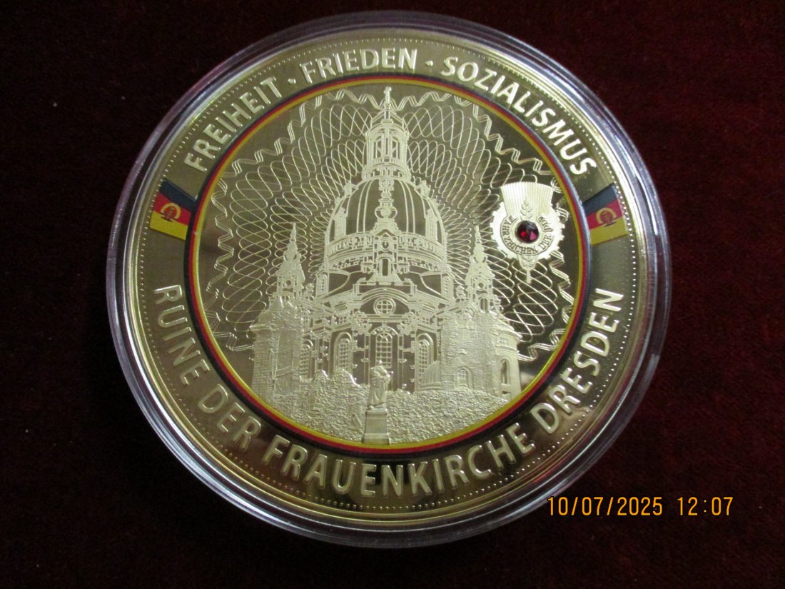  Medaille Frauenkirche Dresden 376g   