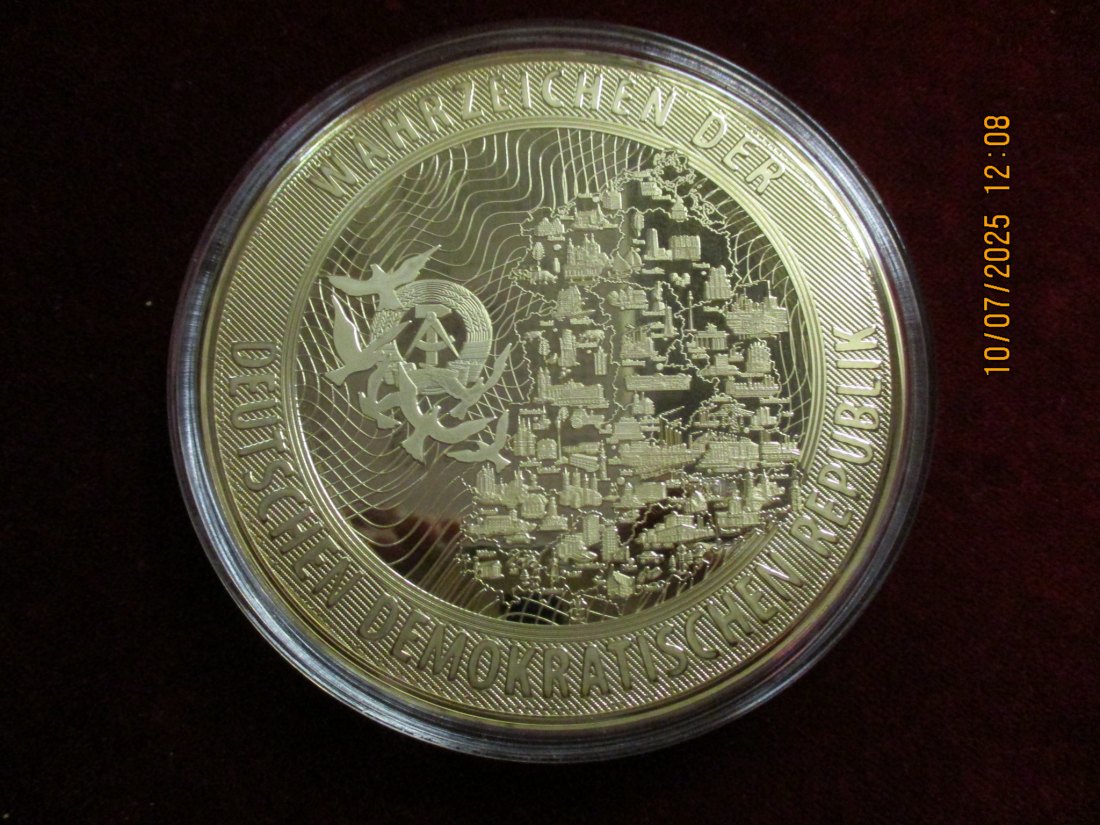  Medaille Frauenkirche Dresden 376g   