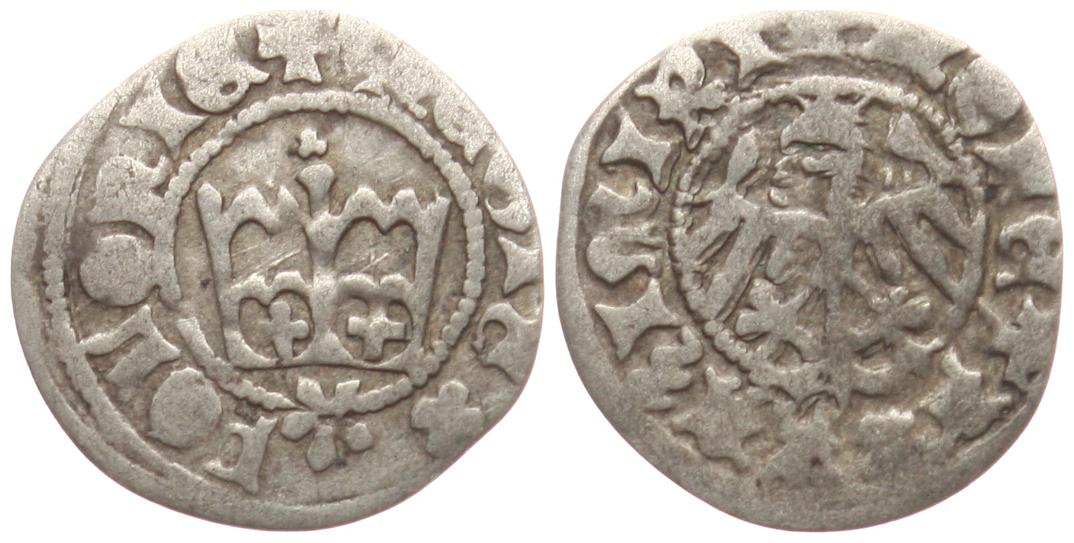  Polen: Halbgroschen ohne Jahr, Kasimir IV. Jagiello (1447-1492), der Grosse   