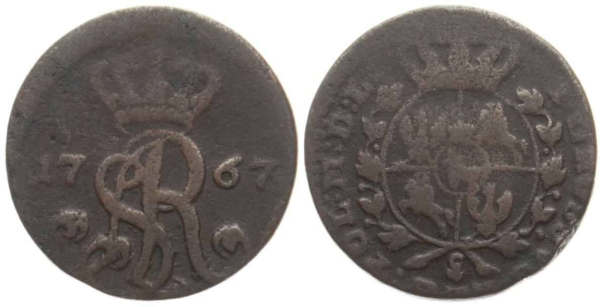  Polen: Groschen 1767, Stanislaus August (1764 - 1795) ss-   