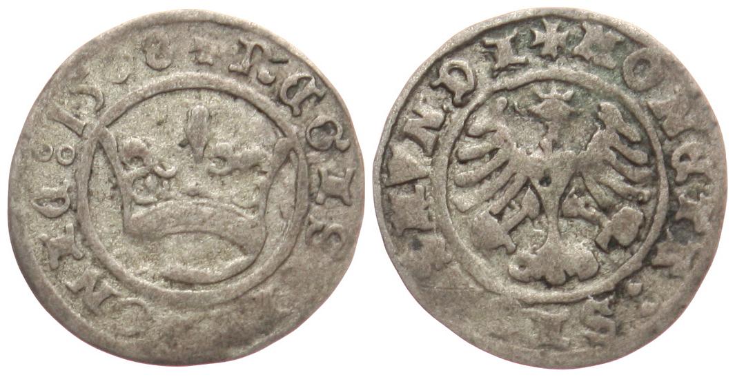  Polen: Halbgroschen 1508, Sigismund I. (1506 - 1548)   