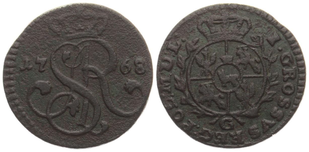  Polen: Groschen 1768, Stanislaus August (1764 - 1795)   
