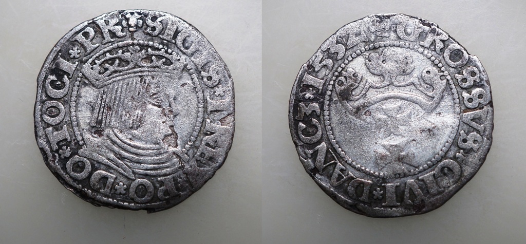  Polen- Danzig Groschen 1532   